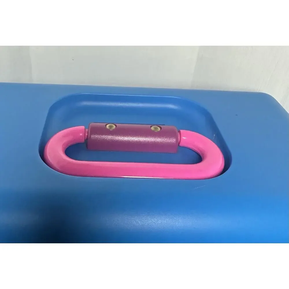 VTG Caboodles Pink Purple Make Up Storage Organizer Hard Case 2 Tiers 90s